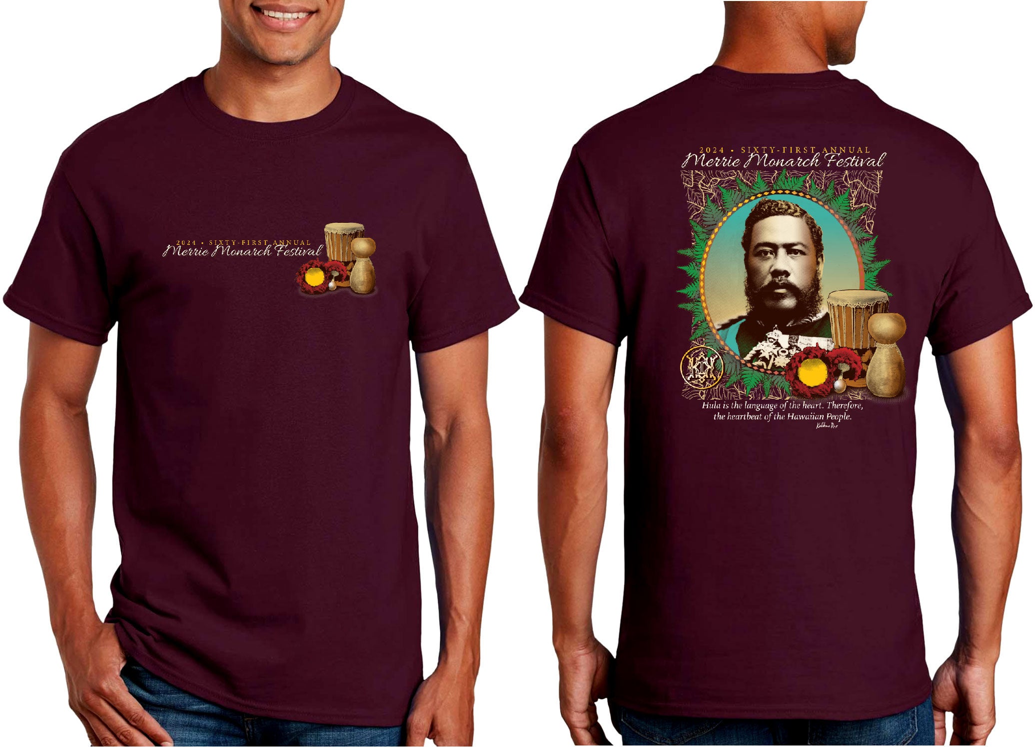 2024 Short Sleeve TShirts Merrie Monarch Festival Shop